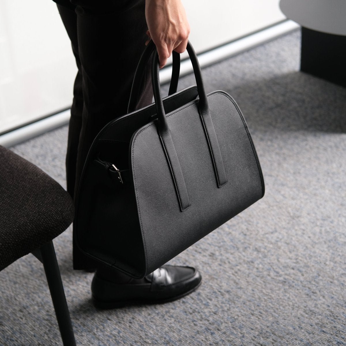 <予約注文:1月末〜順次出荷>INOSE - MIYABI BOSTON TOTE (Black) - aucentic