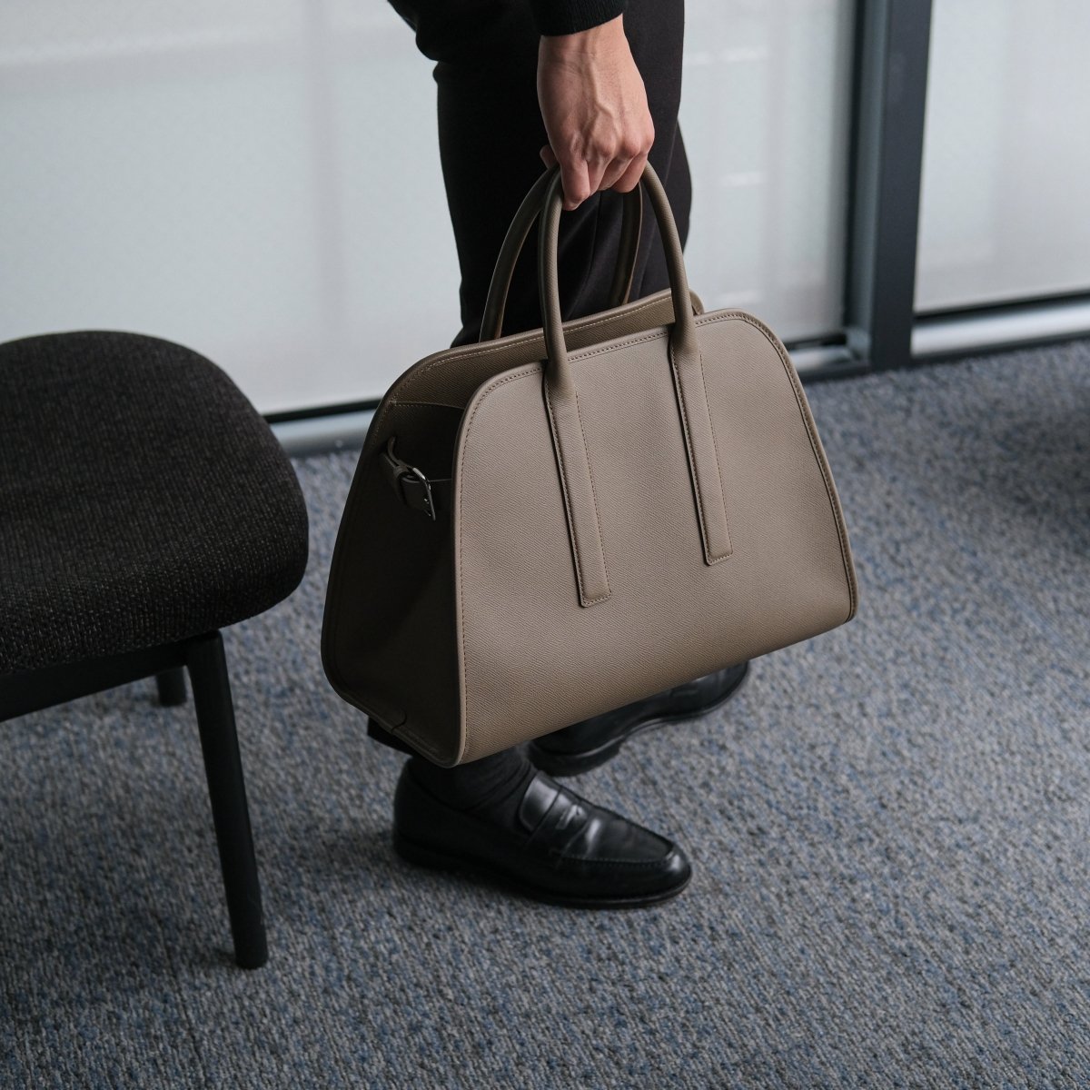 <予約注文:1月末〜順次出荷>INOSE - MIYABI BOSTON TOTE (TAUPE) - aucentic