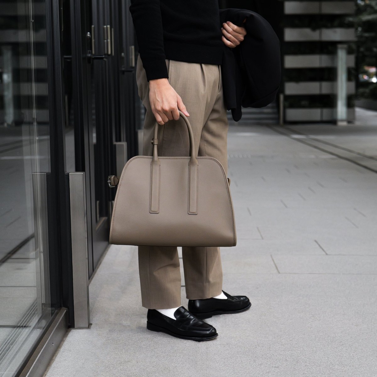 <予約注文:1月末〜順次出荷>INOSE - MIYABI TOTE (TAUPE) - aucentic