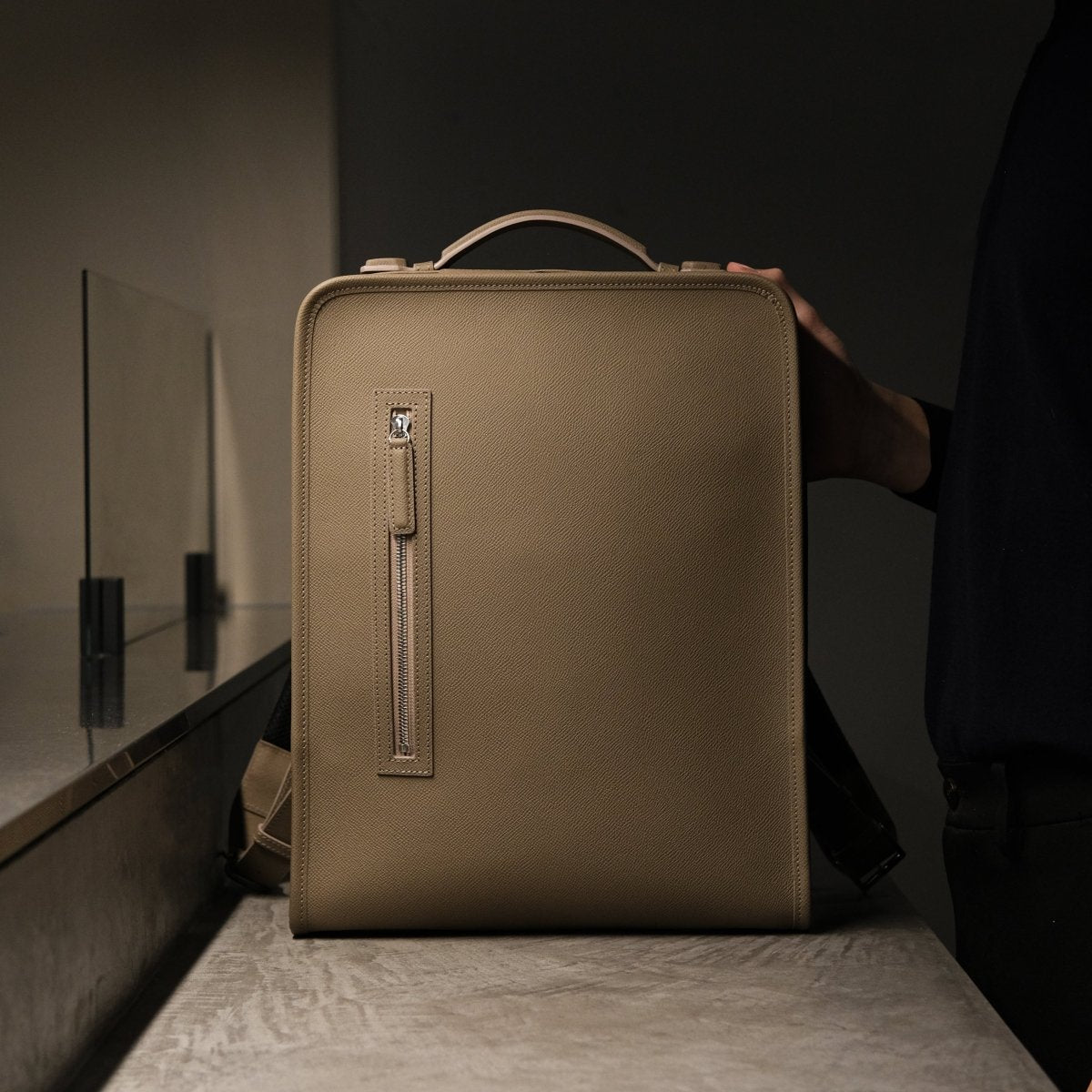 <受注生産:1月末〜順次出荷>YOSHIKAWA - SUI backpack (TAUPE) - aucentic