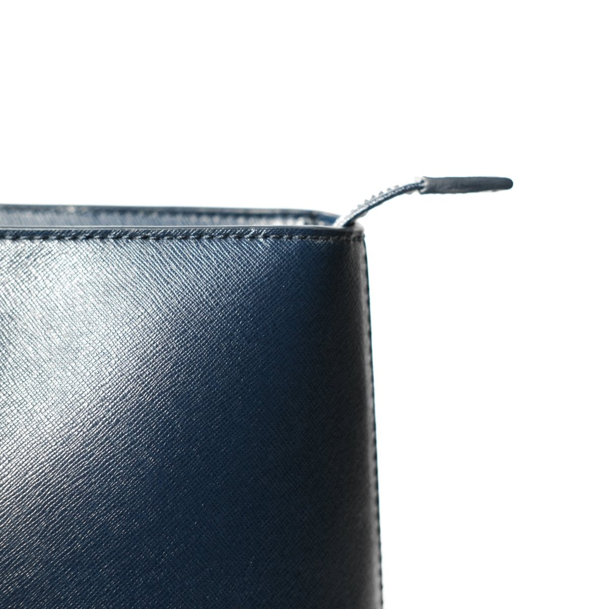<受注生産 5月末〜 順次配送>Italian Saffiano Leather Tote (Navy) - aucentic