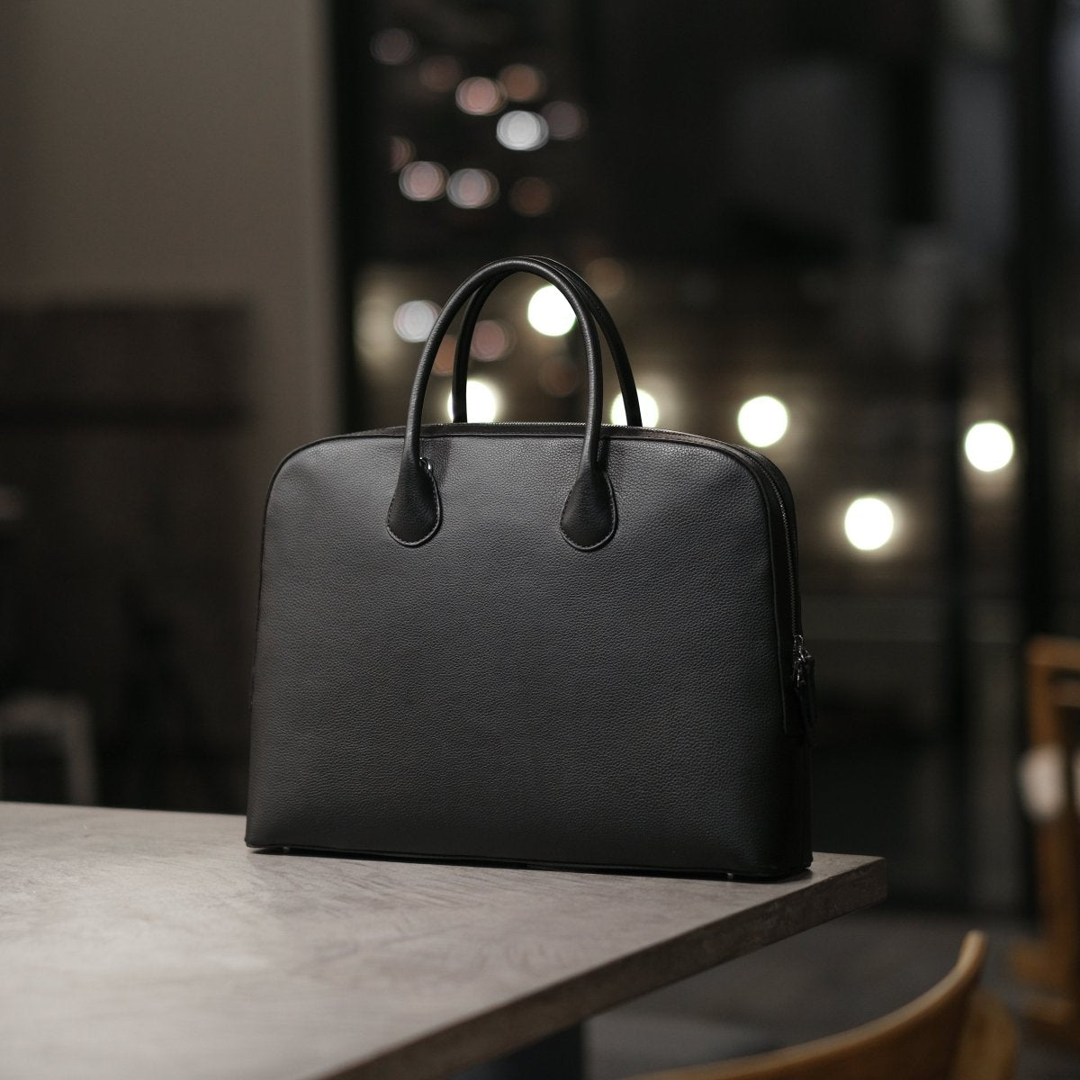 <受注生産5月中旬〜順次発送予定>Italian Leather Smart Casual Brief - aucentic