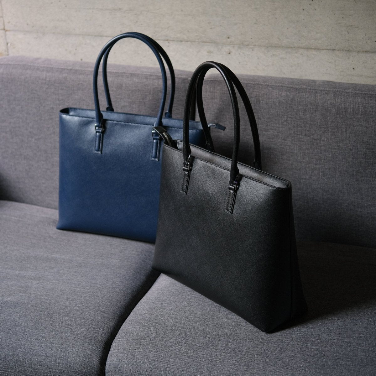 <受注生産 5月下旬~順次配送>Italian Saffiano Leather Tote - aucentic