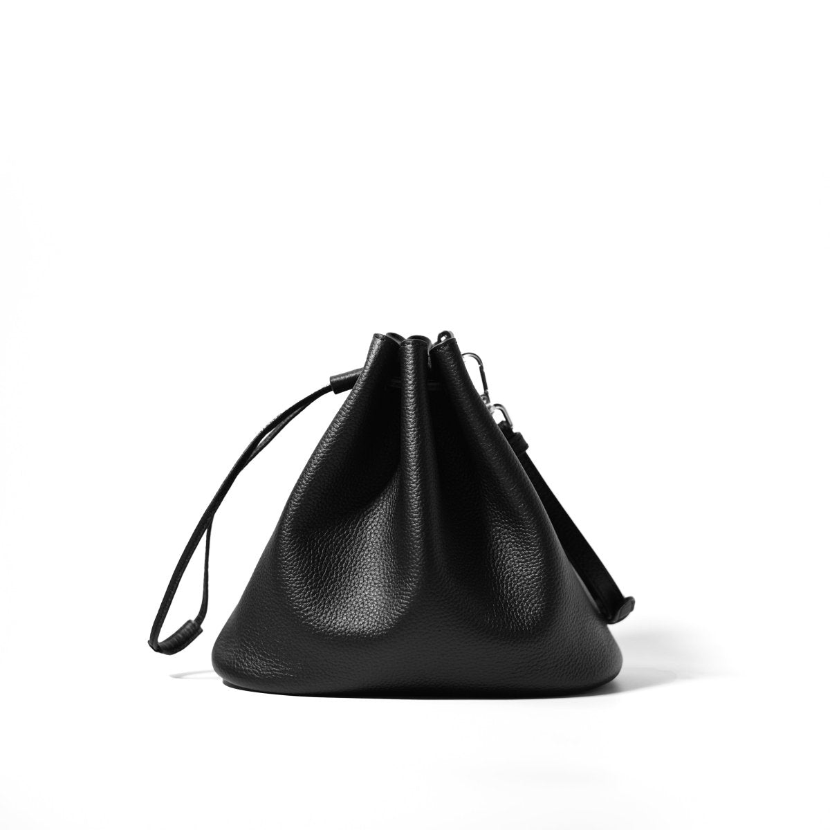 <Coming soon>Italian Leather Drawstring Bag - aucentic
