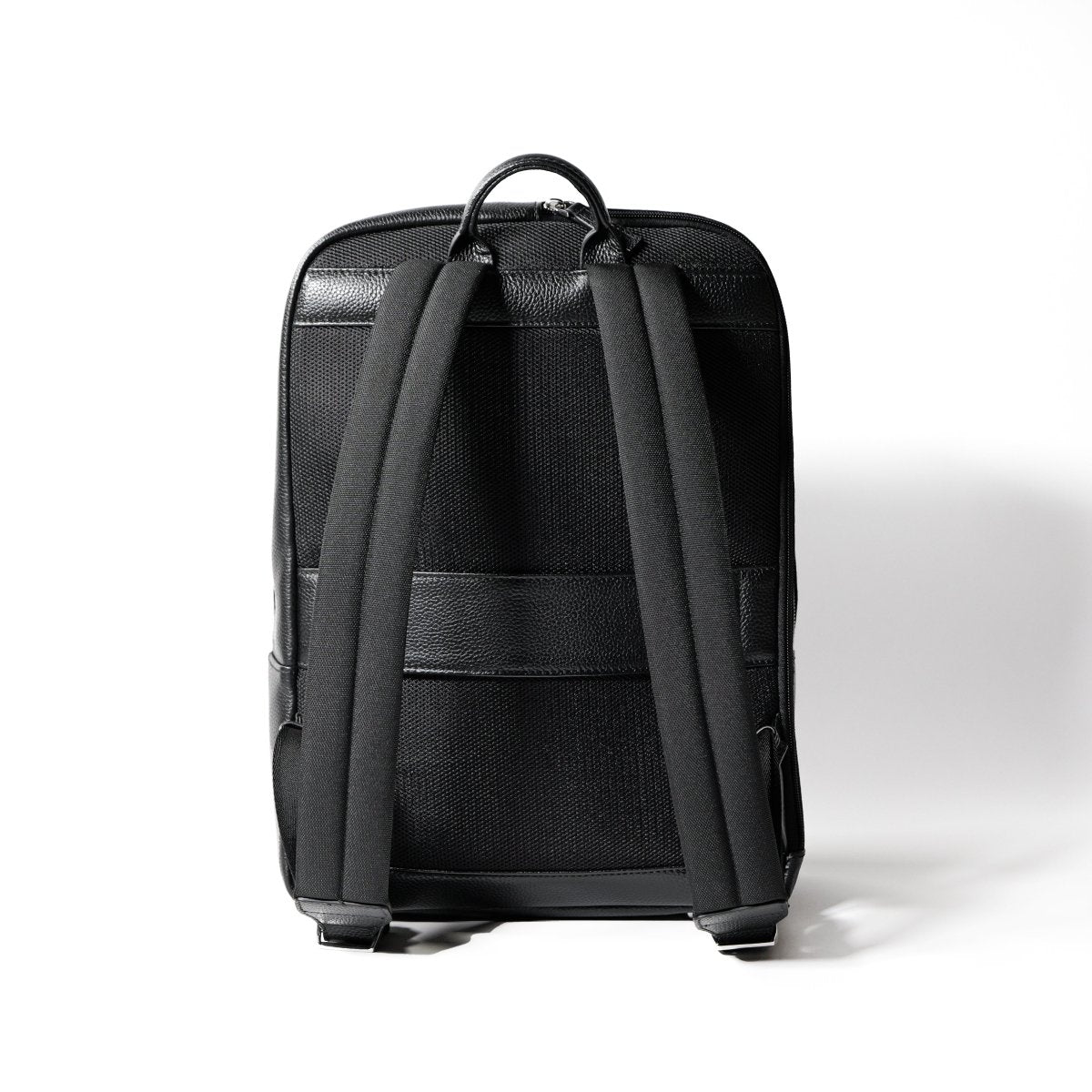 Full Grain Leather Backpack (Navy) - aucentic