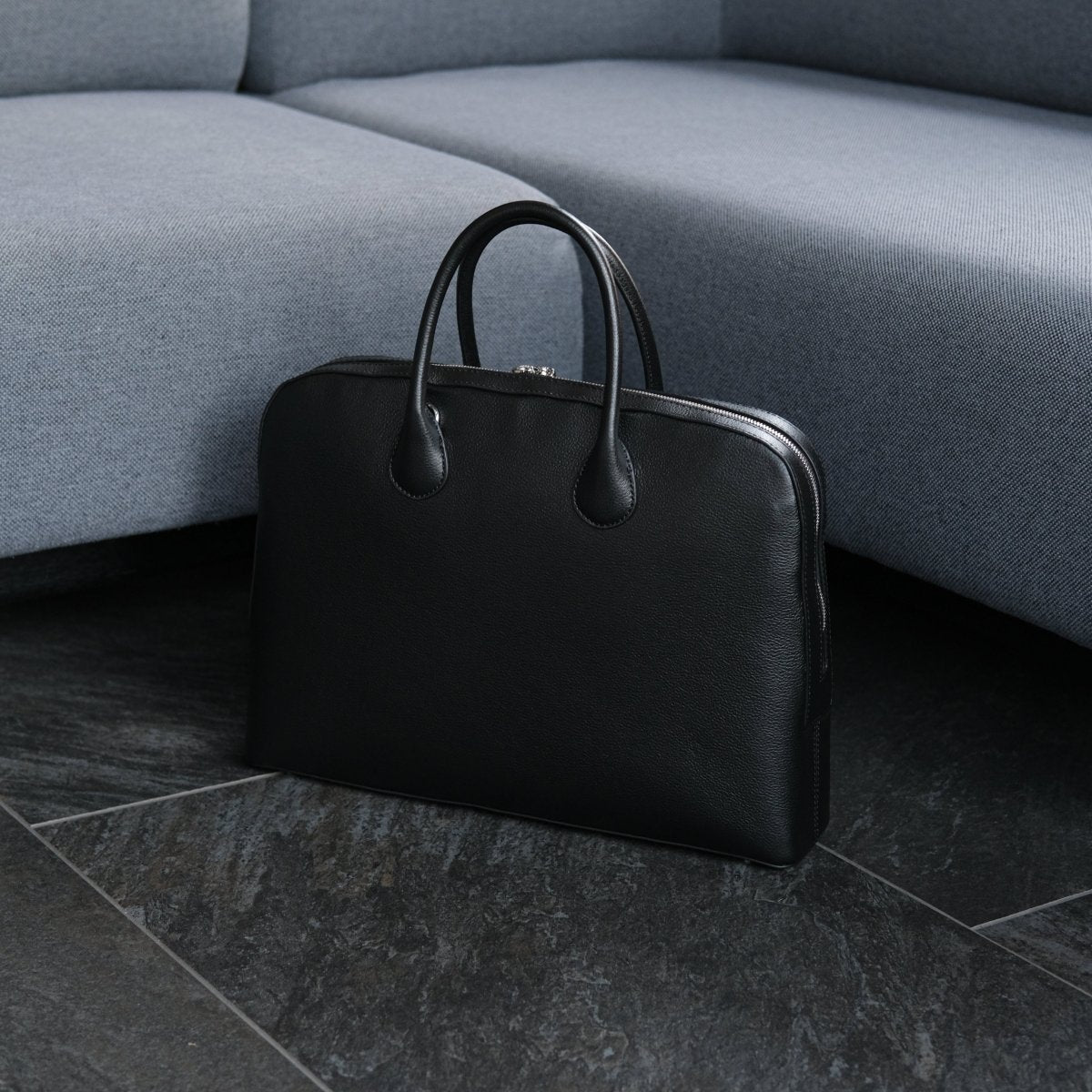 Italian Leather Smart Casual Briefcase - aucentic