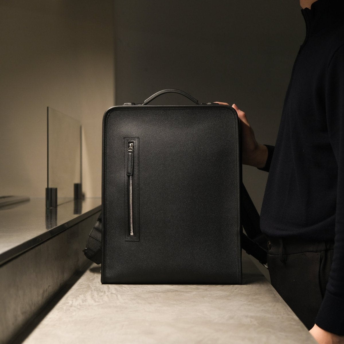 <受注生産>YOSHIKAWA - SUI backpack (Black) - aucentic