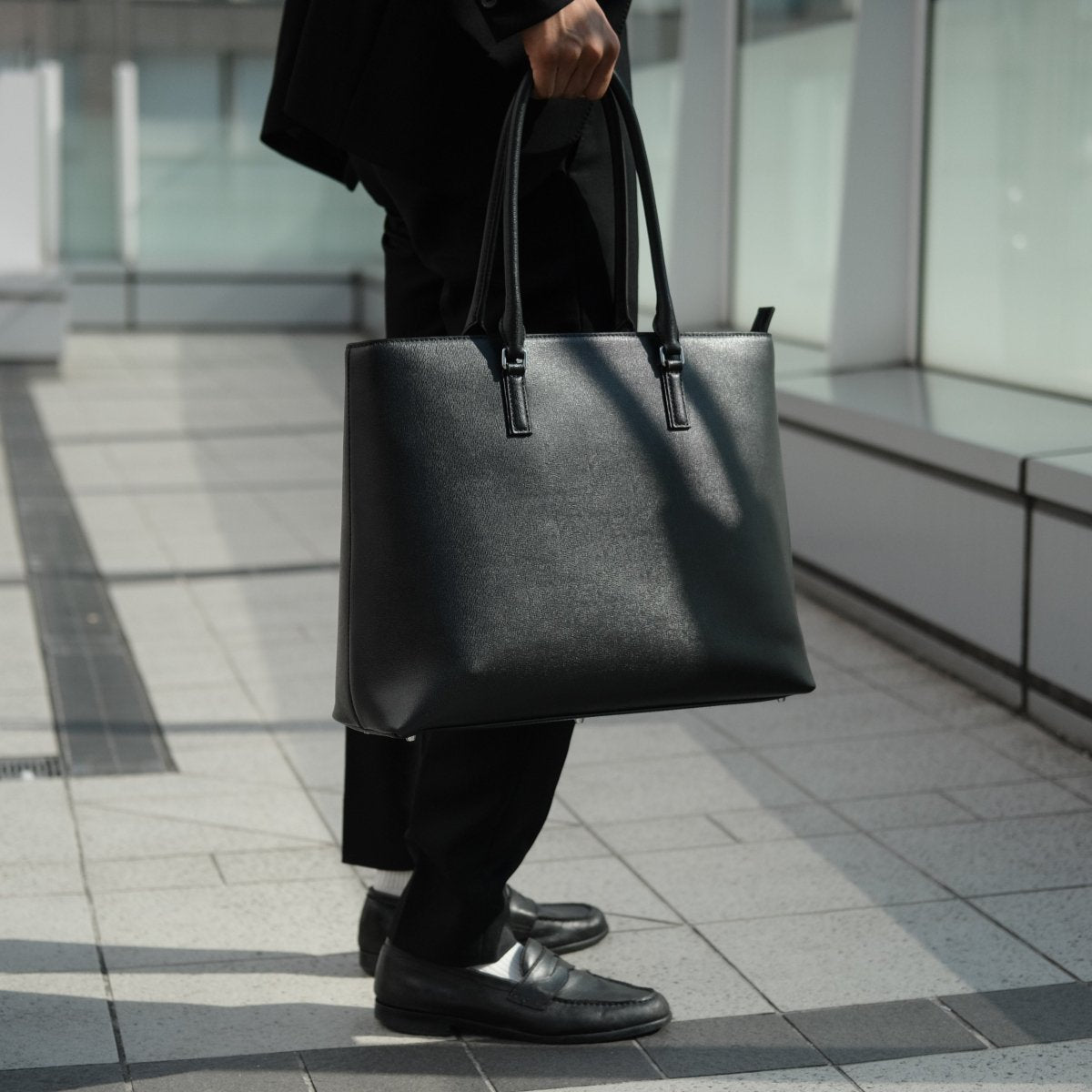 <先行予約 11月25日~発送>Italian Saffiano Leather Tote - aucentic