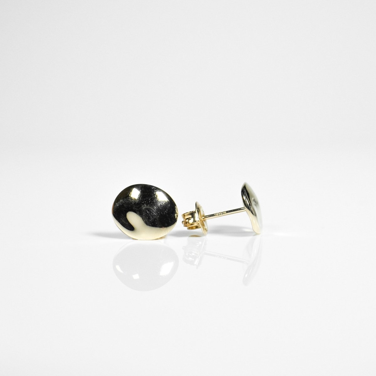 14K Wave Plate Earrings - aucentic