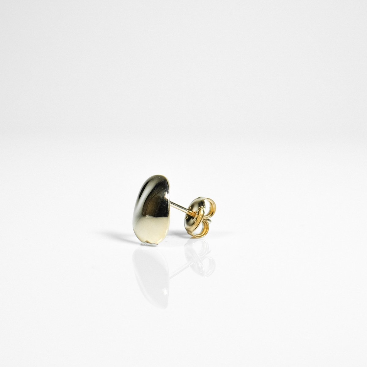 14K Wave Plate Earrings - aucentic