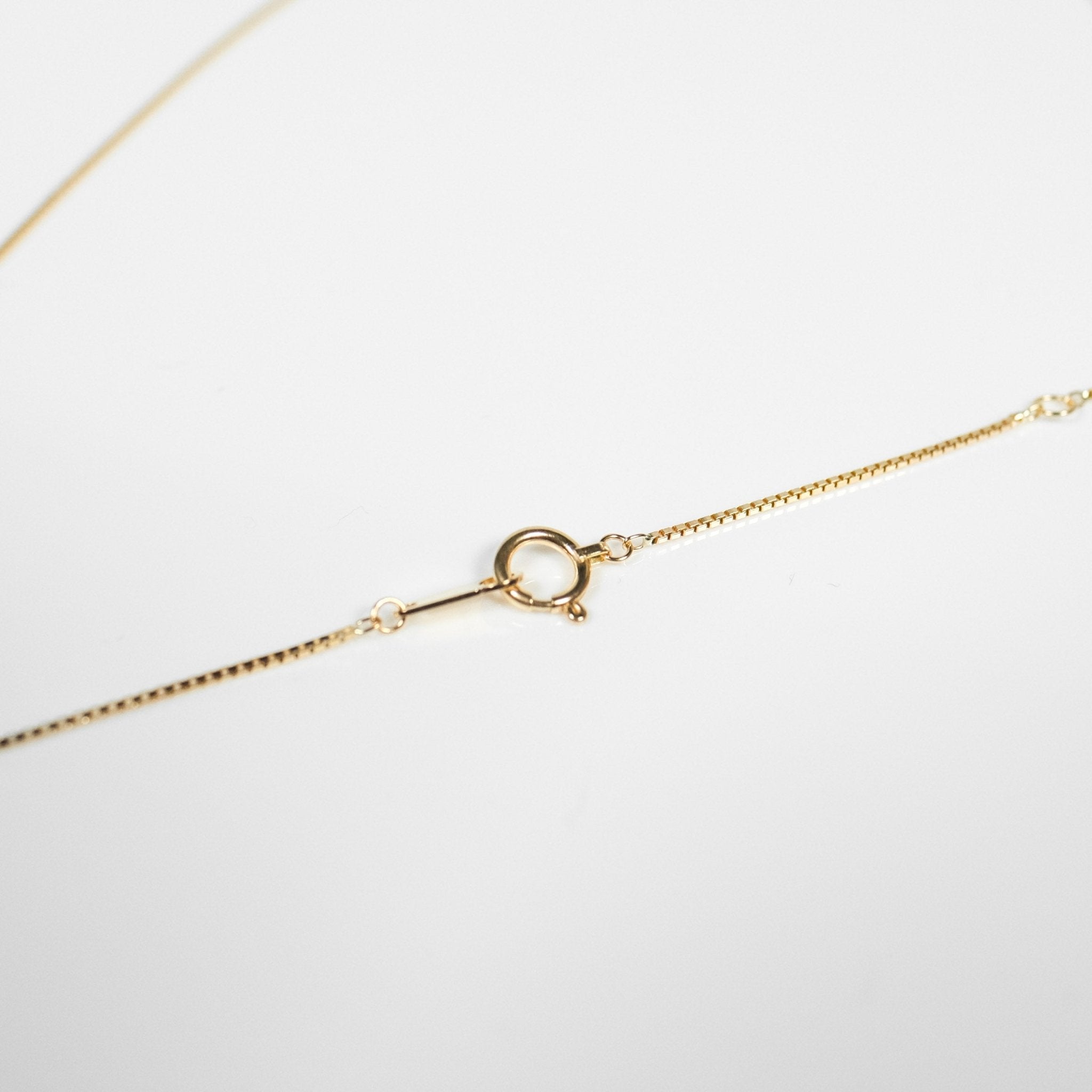 18K Box Chain Necklace - aucentic