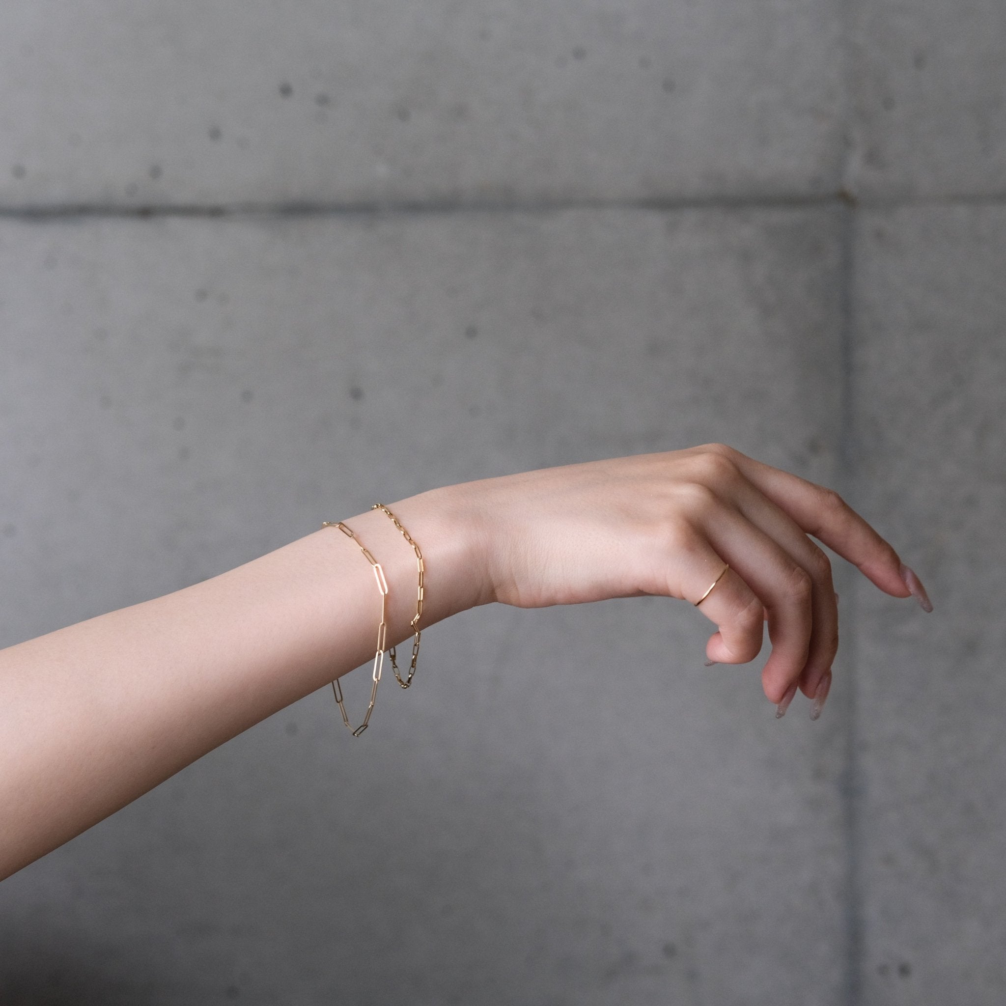 18K Paperclip Bracelet - aucentic