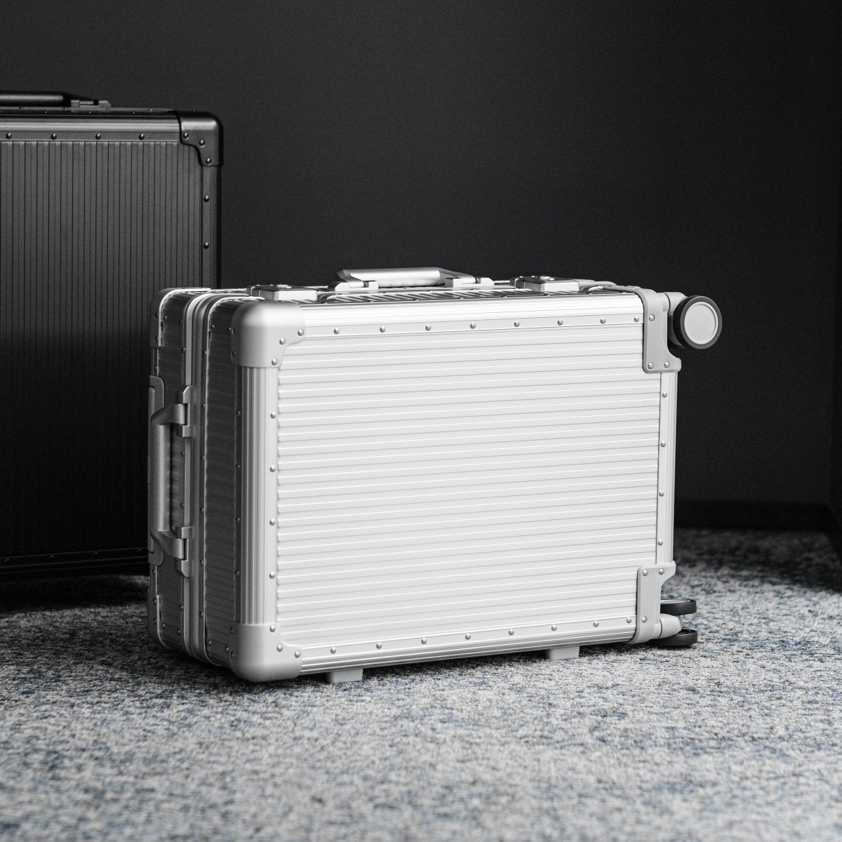 <1月25日〜順次出荷>Stripe Aluminum Suitcase(Silver) Op.13 - aucentic