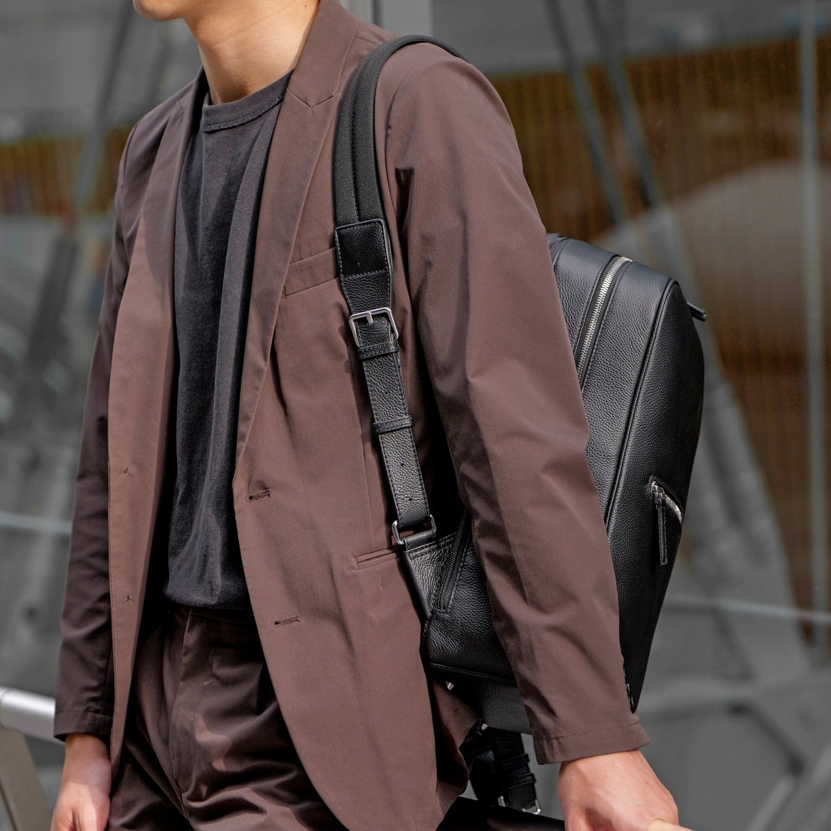 <受注生産 12月上旬より順次配送>Full Grain Leather Backpack - aucentic