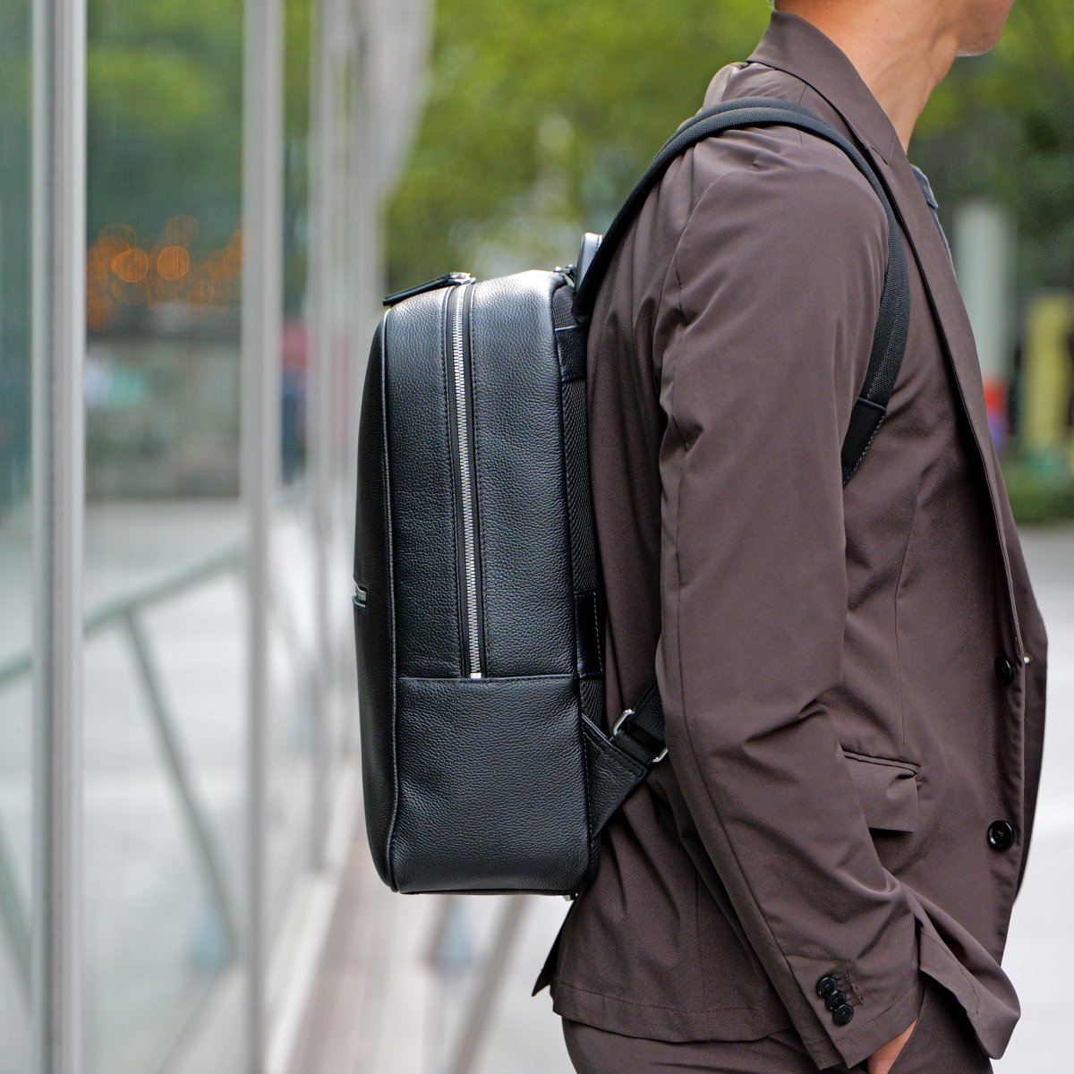 <受注生産 12月上旬より順次配送>Full Grain Leather Backpack - aucentic