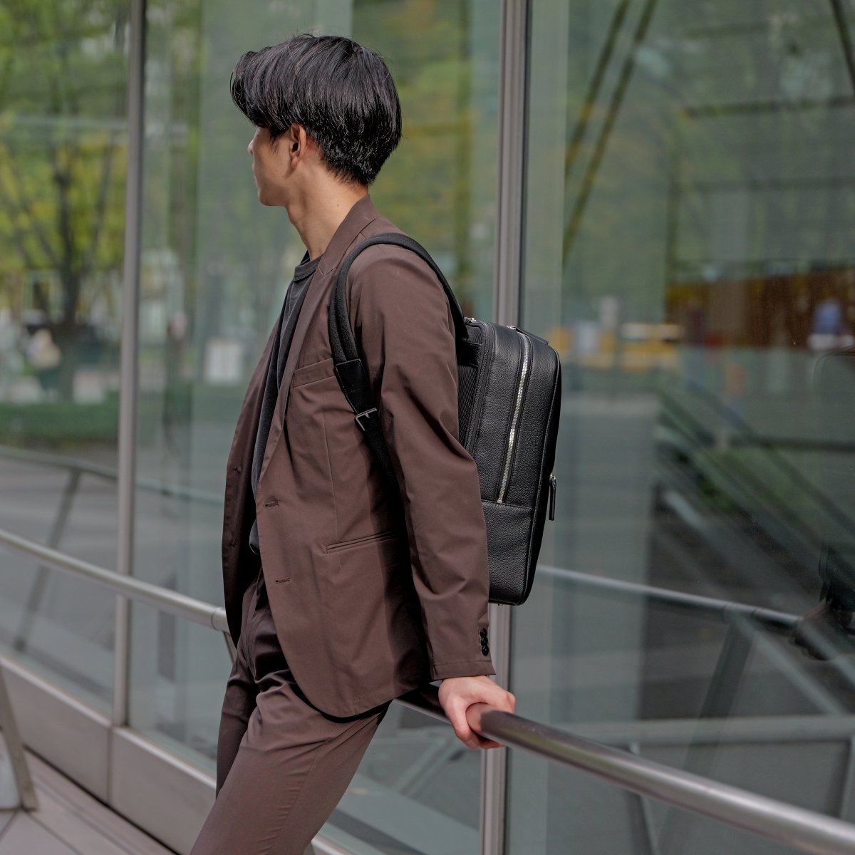 <受注生産 12月上旬より順次配送>Full Grain Leather Backpack - aucentic