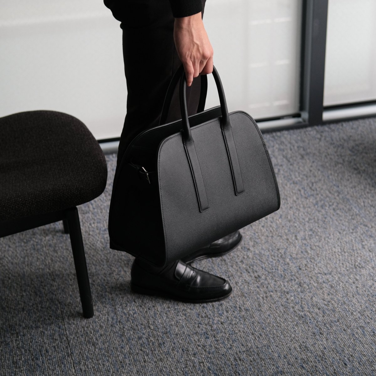 INOSE-MIYABI BOSTON TOTE (Black)