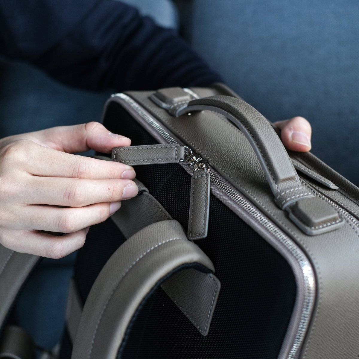 <受注生産：1月末〜順次出荷>YOSHIKAWA - SUI backpack (TAUPE) - aucentic