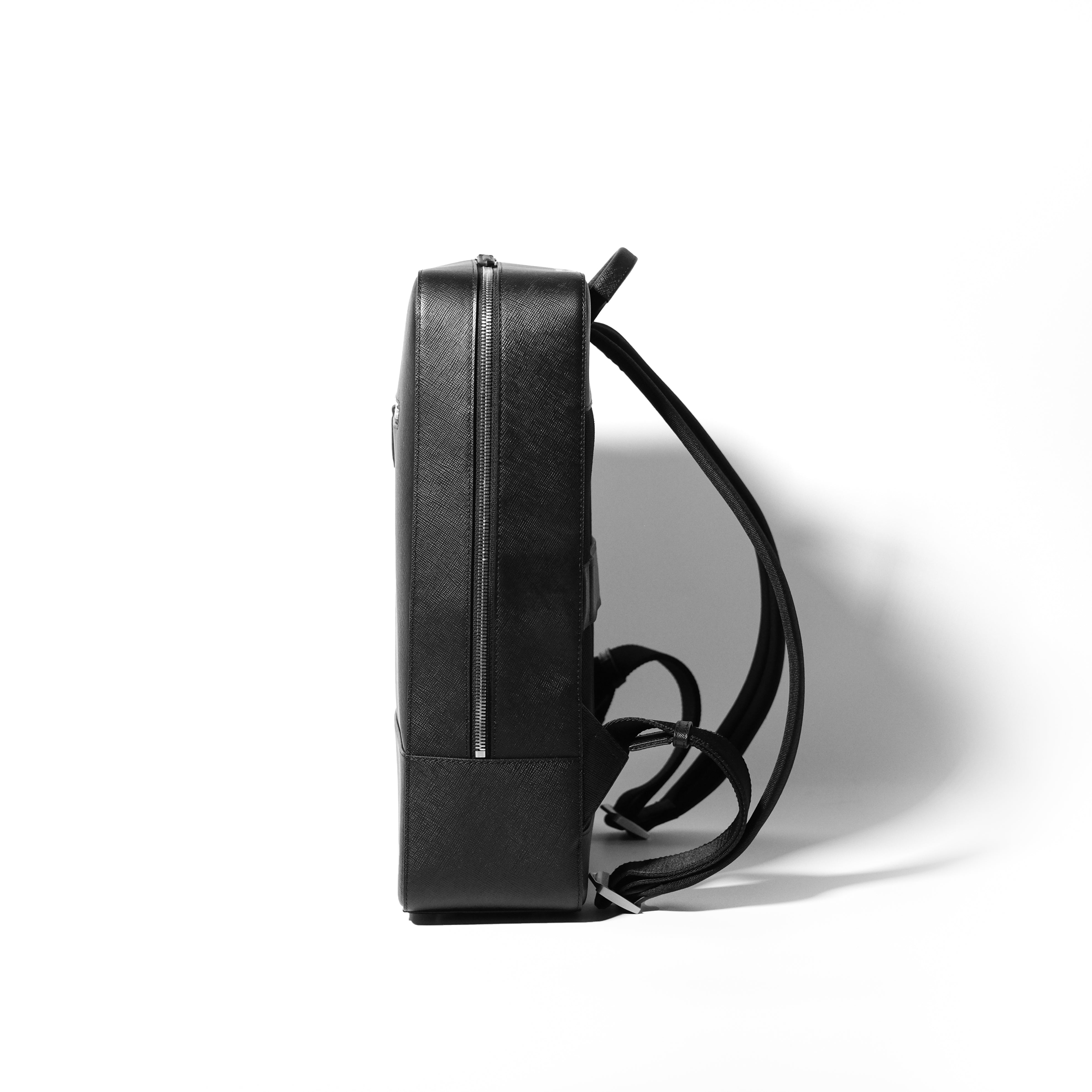 [Coming Soon]  Italian Saffiano Leather Square Backpack