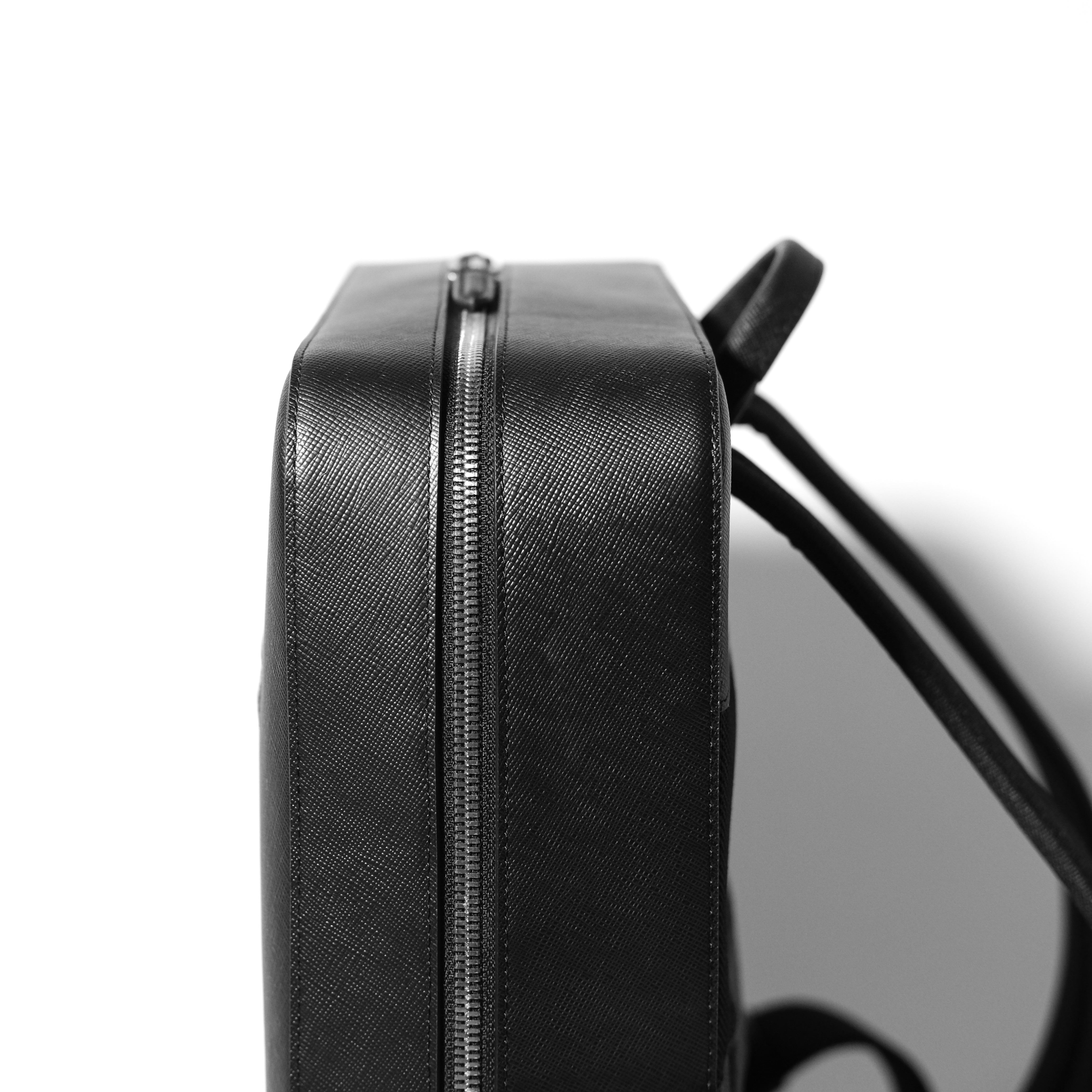 [Coming Soon]  Italian Saffiano Leather Square Backpack