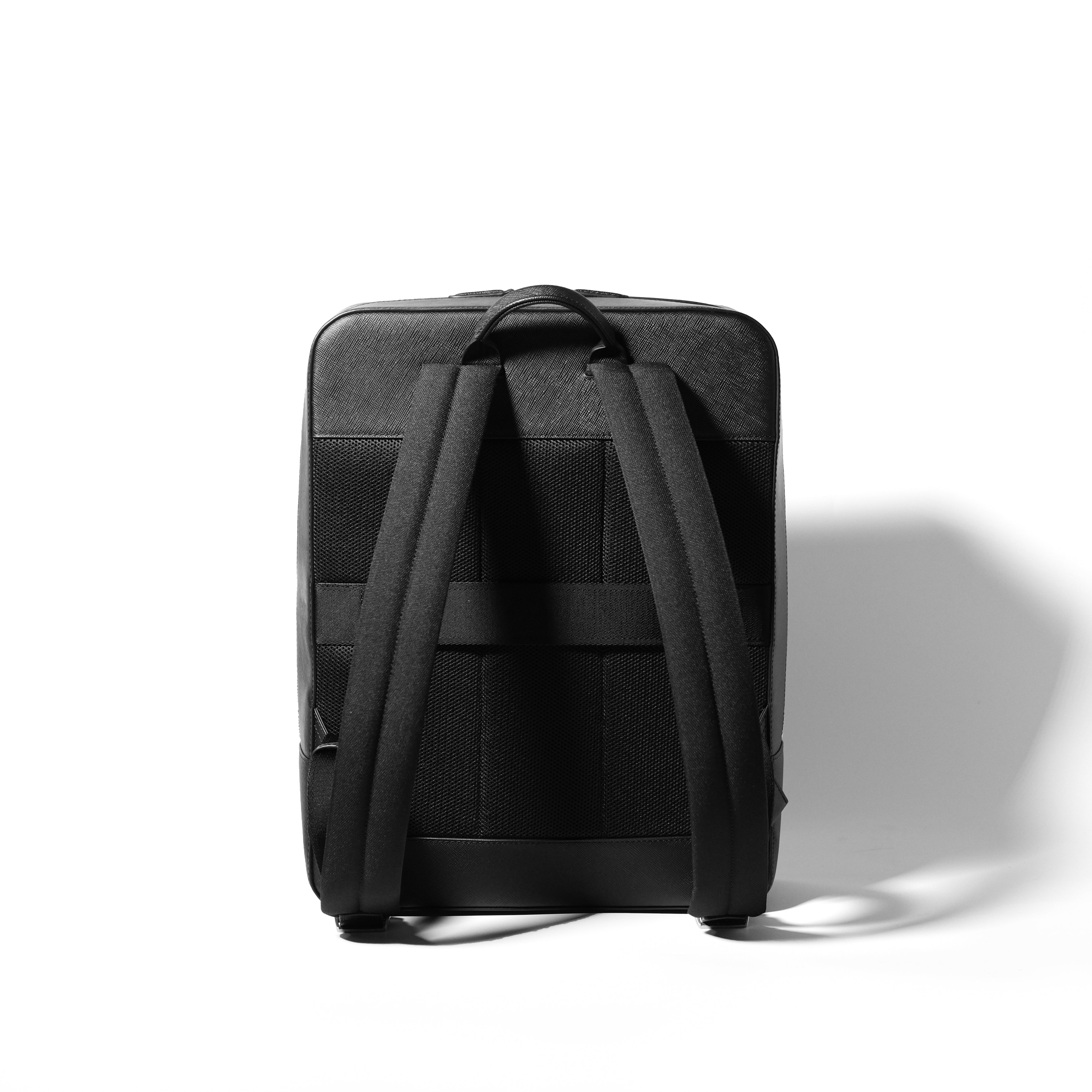 [Coming Soon]  Italian Saffiano Leather Square Backpack