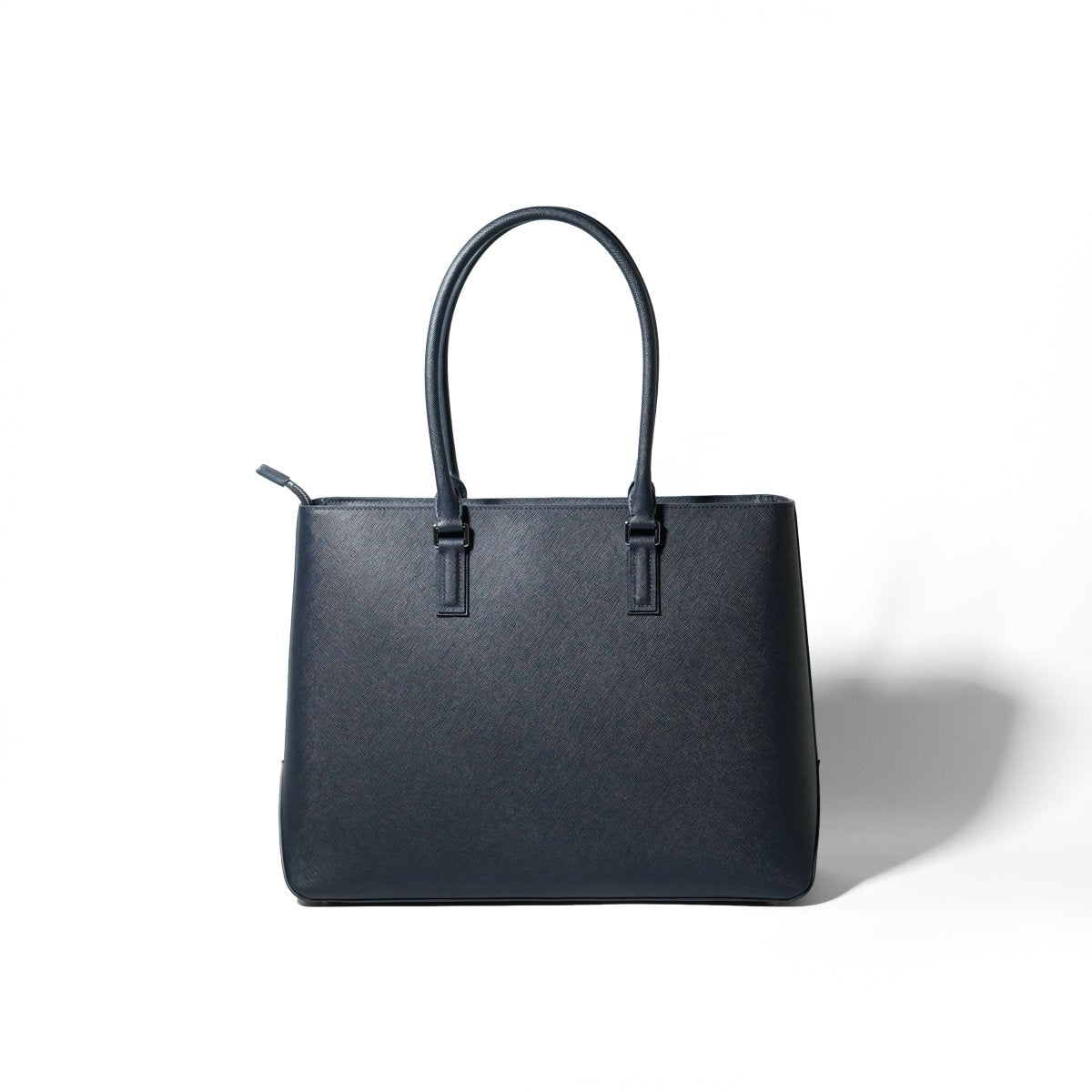 [Coming Soon] Italian Saffiano Leather Tote (Rigid-Navy) - aucentic