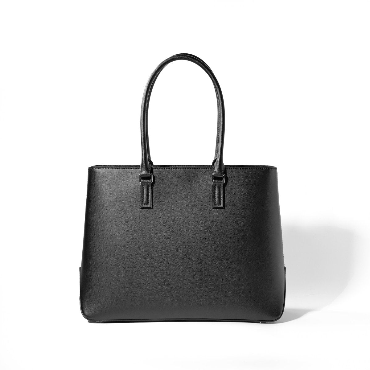 <coming soon>Italian Saffiano Leather Tote (Rigid - Black) - aucentic