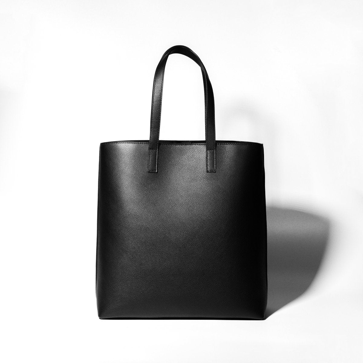 Italian Leather Casual Tote (Grey) - aucentic