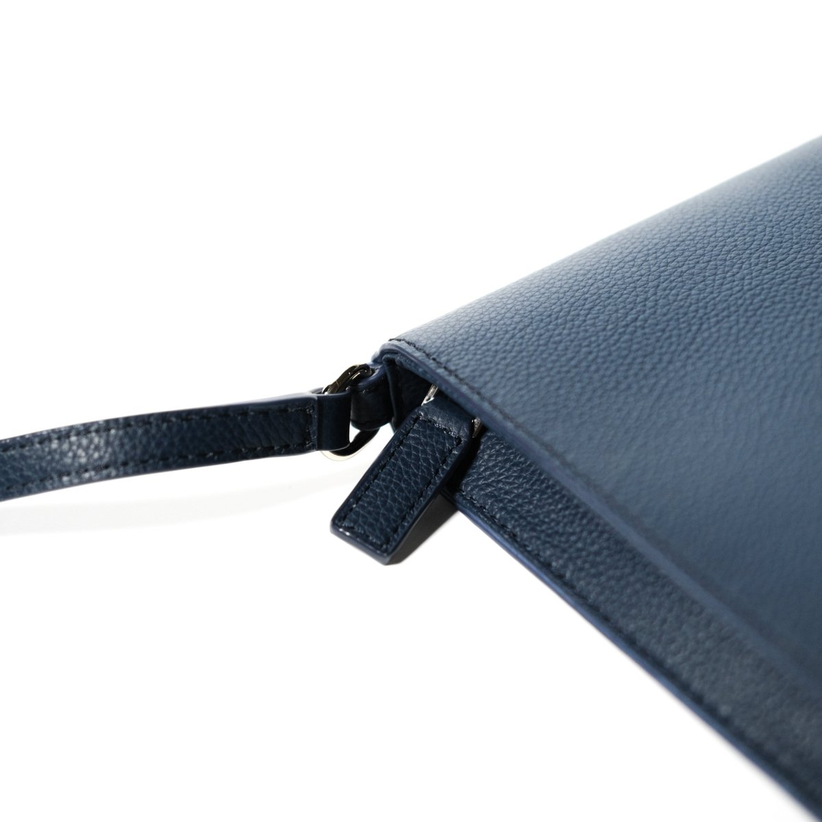 Italian Leather Sacoche (Navy) - aucentic