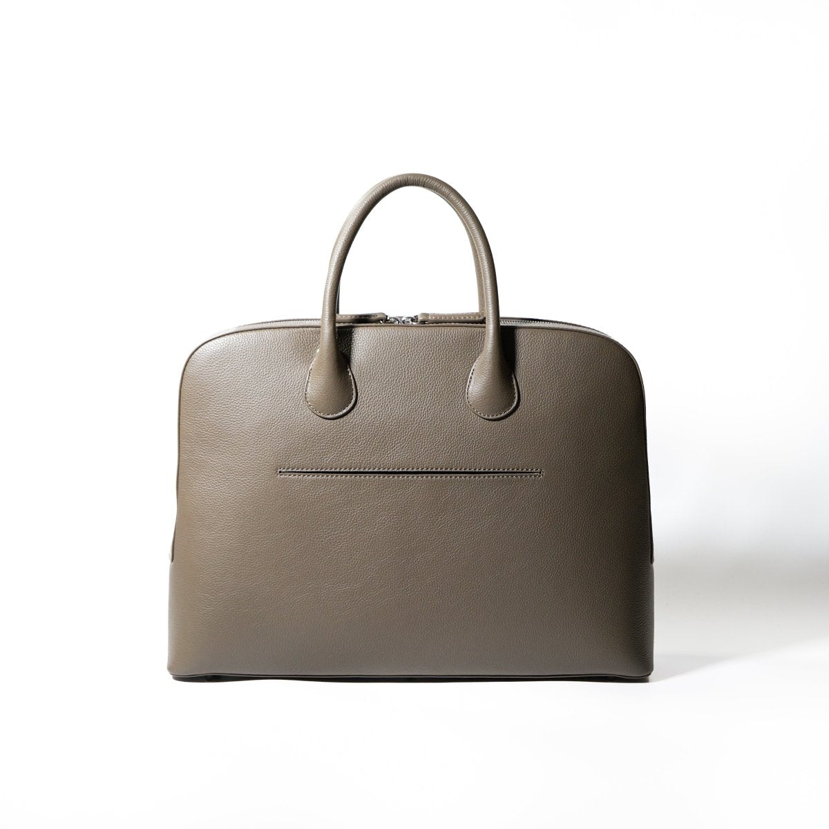 Italian Leather Smart Casual Brief (베이지) - aucentic