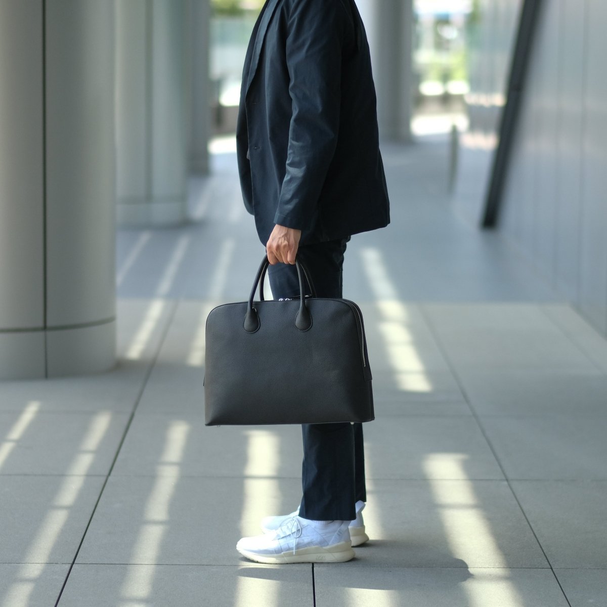 Italian Leather Smart Casual Briefcase - aucentic