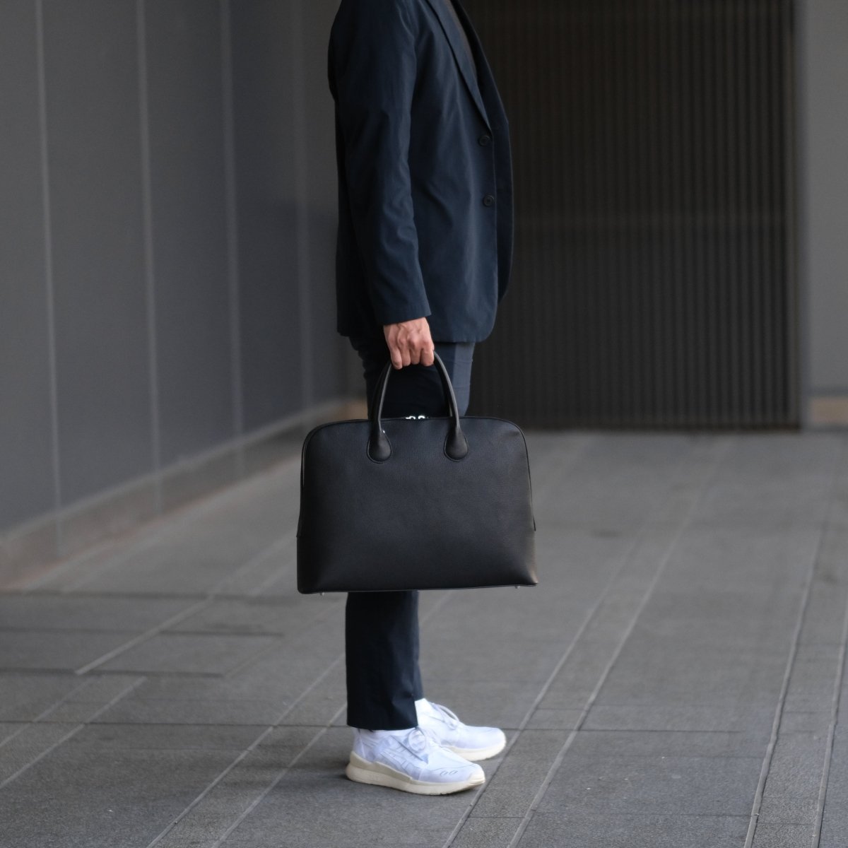 Italian Leather Smart Casual Briefcase - aucentic