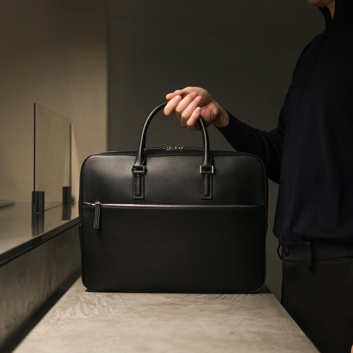 極美品　ORCIANI ブリーフケース　オルチアーニ　イタリアンレザー ORCIANI （オルチアーニ） LEATHER BRIEFCASE/レザーブリーフケース