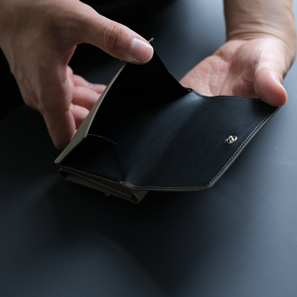 Waprolux-Compact Wallet (TAUPE) - aucentic