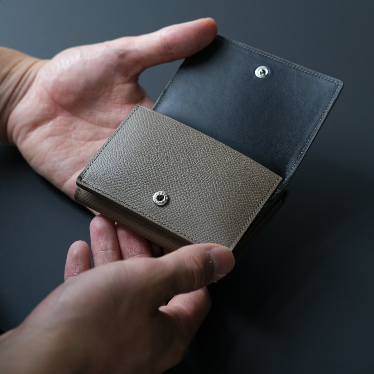 Waprolux-Compact Wallet (TAUPE) - aucentic