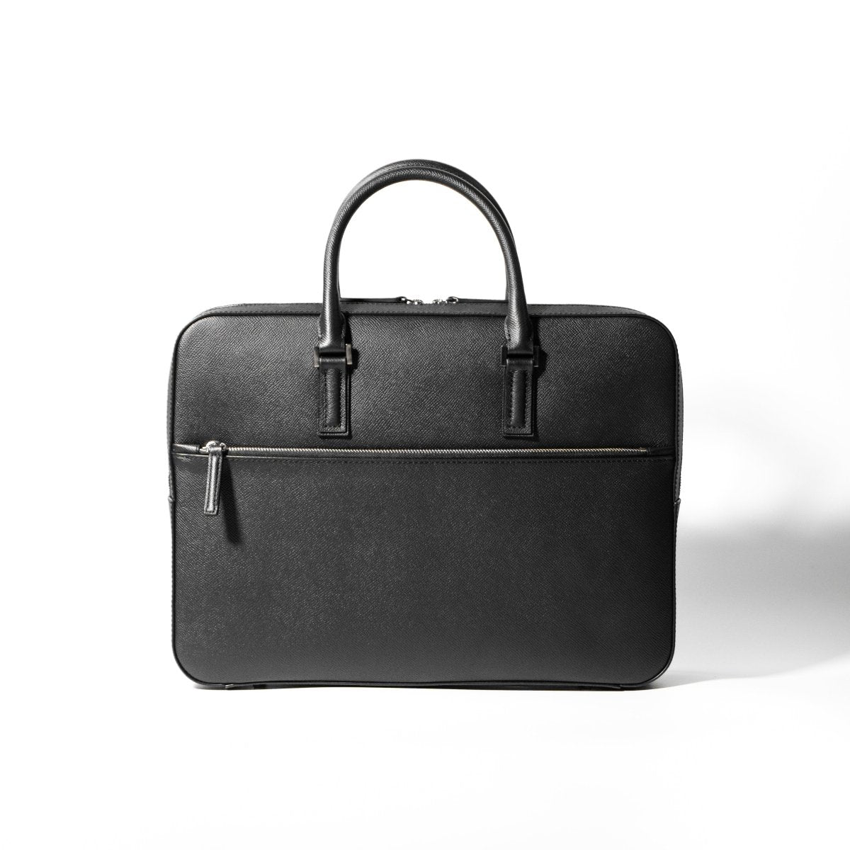 Waprolux Leather Briefcase (Front - zip) - aucentic