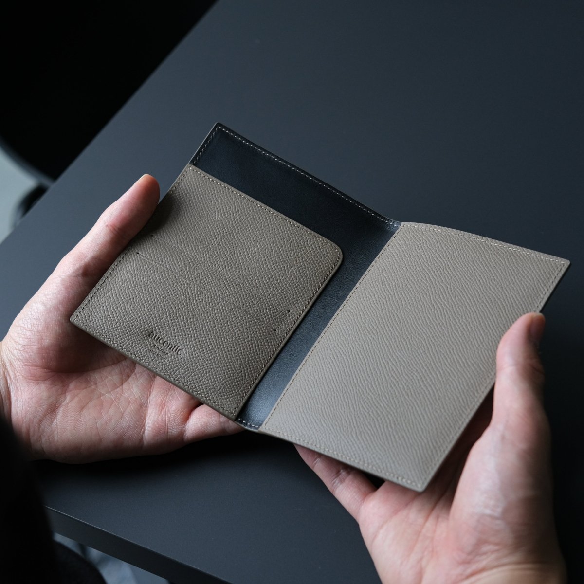 Waprolux-Passport Case (TAUPE) - aucentic