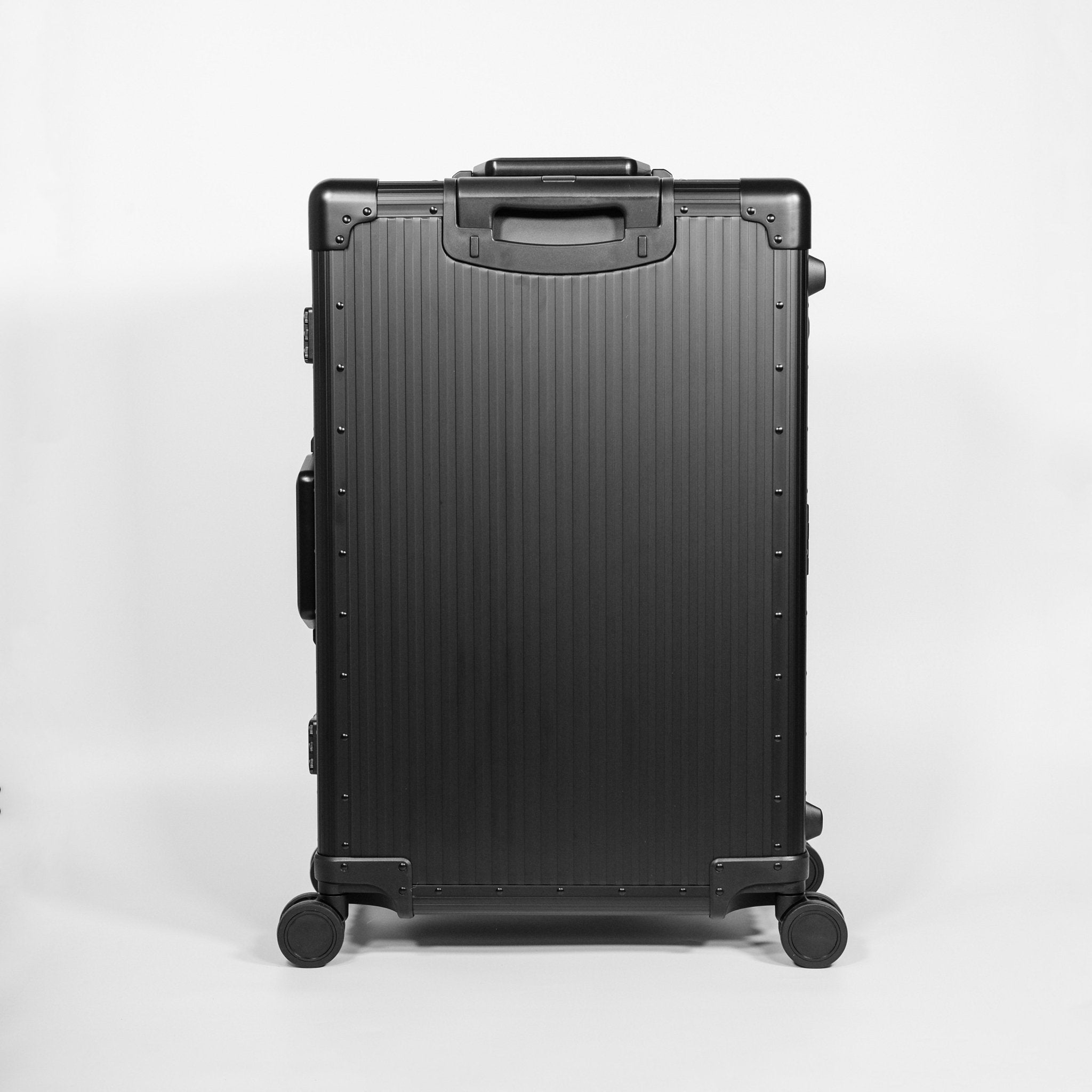 Stripe Aluminum Suitcase(Black)