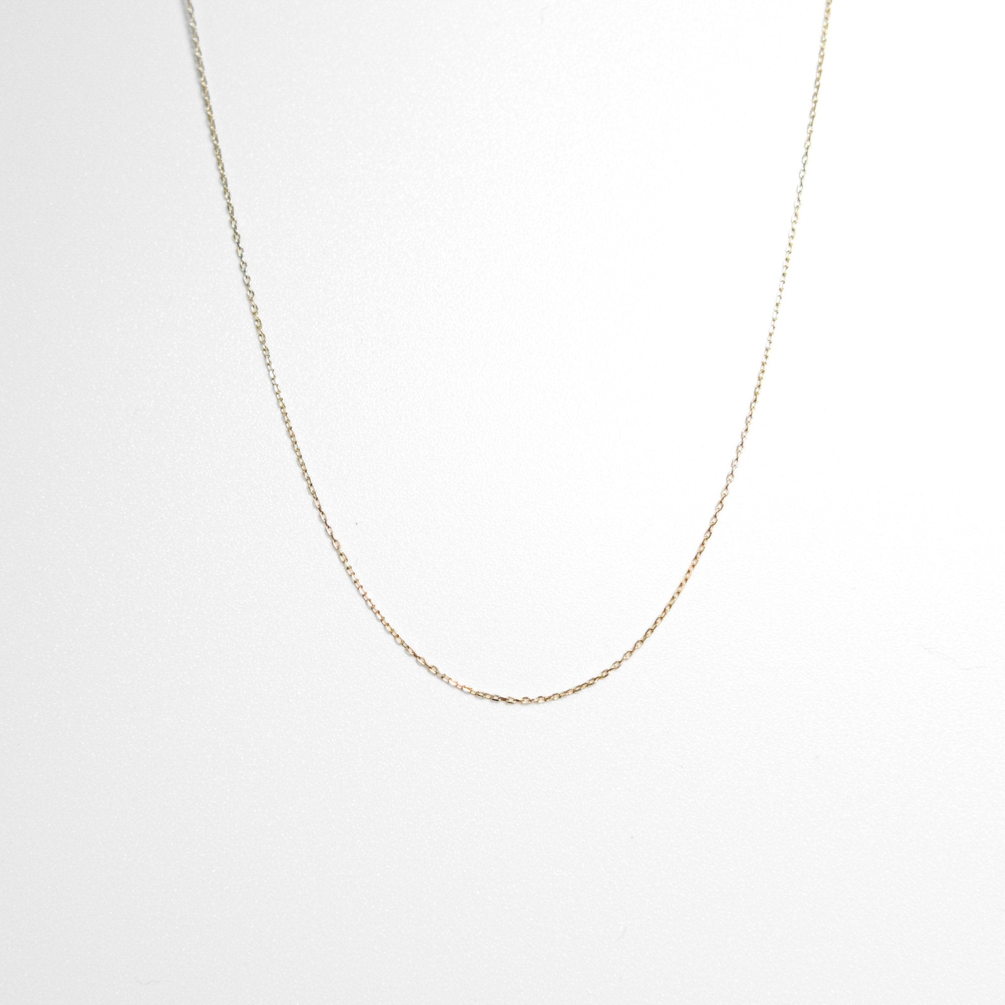18k Solid Gold Cable Chain - aucentic