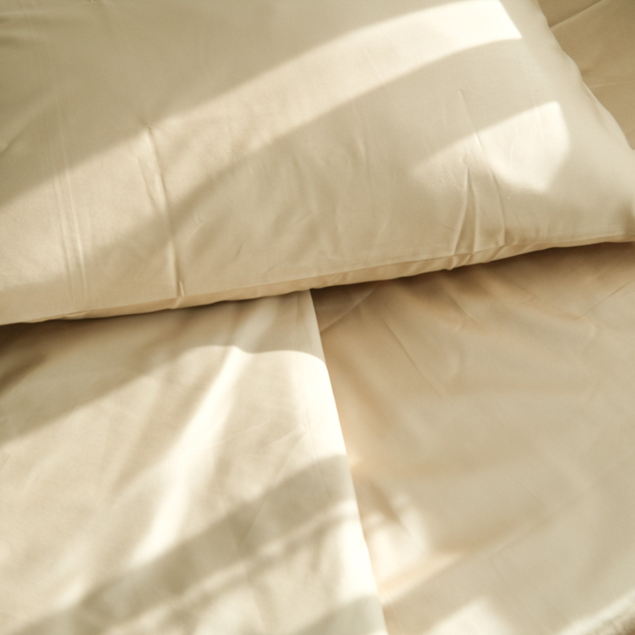 400TC Cotton Sateen Bedding Set(掛け布団カバー&ボックスシーツ&枕カバー)